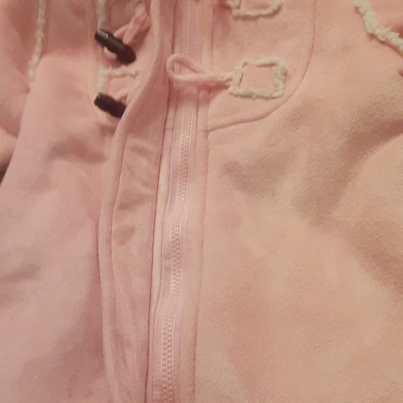 Old Navy faux suede hooded infant jacket - Picture 5 of 10